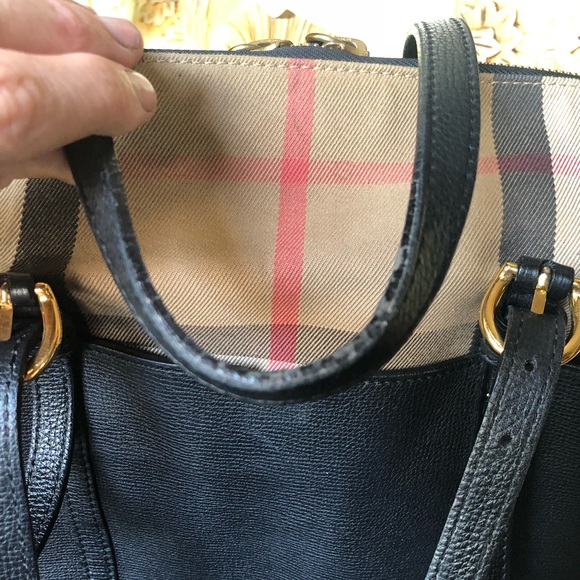 Burberry Mason Check baby bag leather canvas - Picture 8 of 8